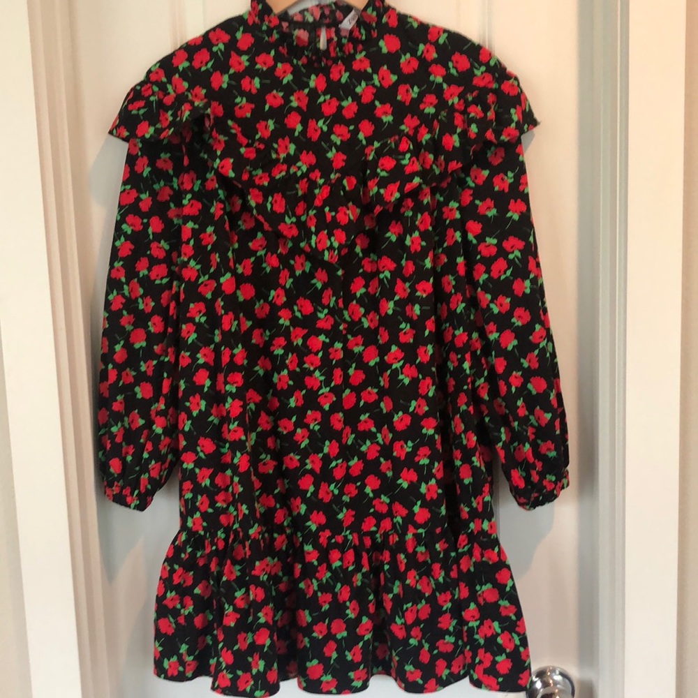 Zara Women’s Fall Floral Cotton Dress Size XS
